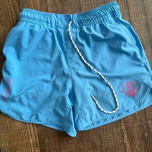 Baseball Season 101 Kids Blue Lined Shorts